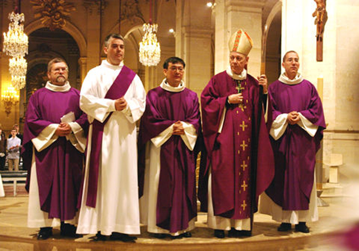 Trois ordinations de jésuites à Versailles le samedi 14 décembre 2013