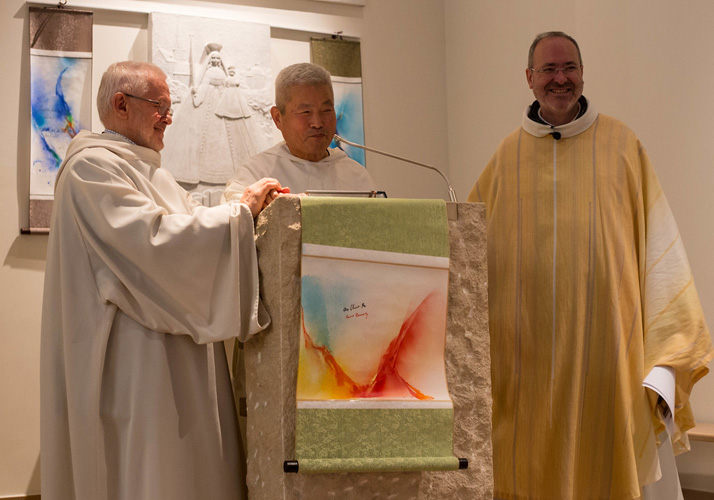 Kim En Joong, artiste et père dominicain, expose ses oeuvres à la Chapelle du Christ-Roi à Luxembourg