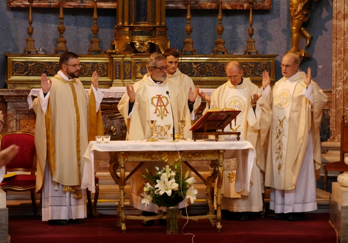 Derniers vœux du P. Nicolas Steeves sj à Rome, le 8 septembre