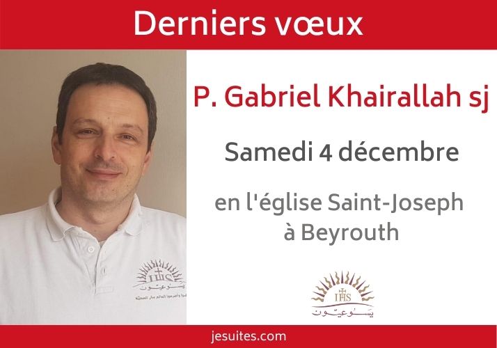 Derniers vœux du P. Gabriel Khairallah sj en l’église Saint-Joseph à Beyrouth